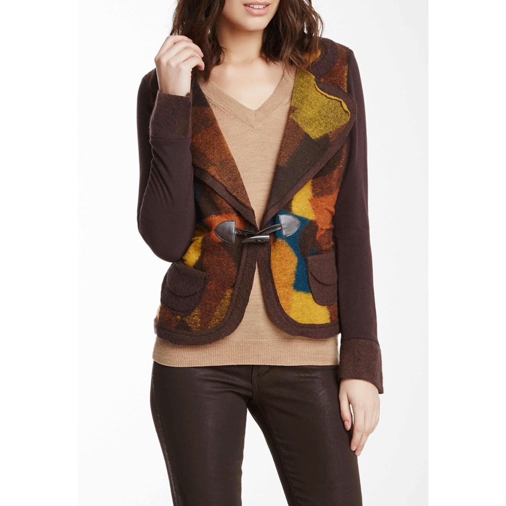 I.N.S.I.G.H.T. - Print Wool Blend Knit Jacket